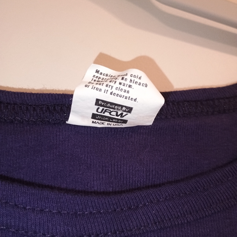 Gildan Vintage Navy Women's Union T-shirt - Picture 4 of 6